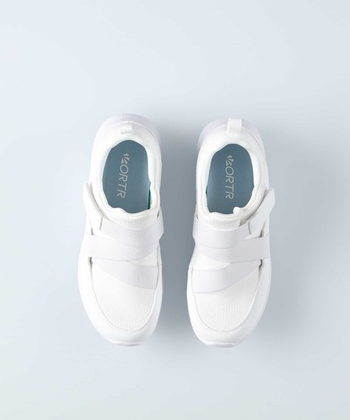 ORiental TRaffic（オリエンタルトラフィック）の「ベルトニットスニーカー（スニーカー・レディース・ブラック/ホワイト・36inch/38inch/37inch/39inch）」の5枚目の写真