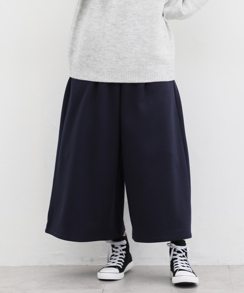 Honeys(ハニーズ)の「暖裏起毛あったかガウチョパンツ(その他パンツ・レディース・チャコールグレー/ネイビー/ブルー系その他/ブラック/ベージュ/ライトベージュ・L/LL/S/3L/M)」の5枚目の写真