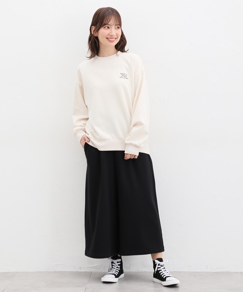 Honeys(ハニーズ)の「暖裏起毛あったかガウチョパンツ(その他パンツ・レディース・チャコールグレー/ネイビー/ブルー系その他/ブラック/ベージュ/ライトベージュ・L/LL/S/3L/M)」の20枚目の写真