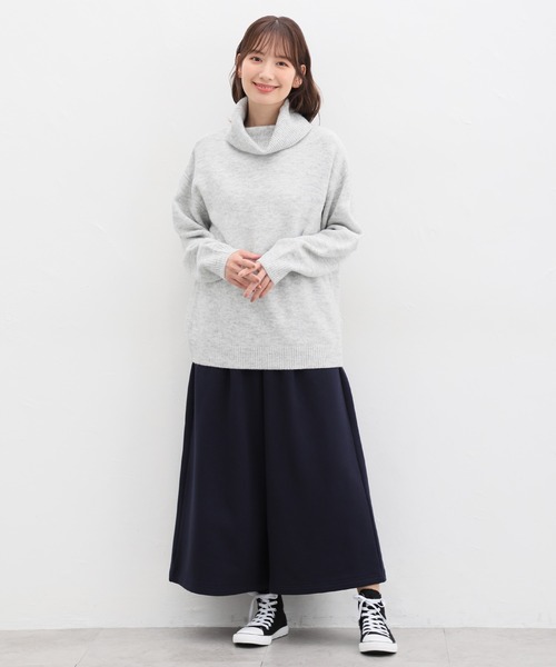 Honeys(ハニーズ)の「暖裏起毛あったかガウチョパンツ(その他パンツ・レディース・チャコールグレー/ネイビー/ブルー系その他/ブラック/ベージュ/ライトベージュ・L/LL/S/3L/M)」の21枚目の写真