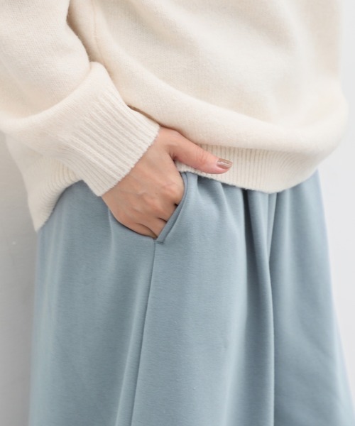 Honeys(ハニーズ)の「暖裏起毛あったかガウチョパンツ(その他パンツ・レディース・チャコールグレー/ネイビー/ブルー系その他/ブラック/ベージュ/ライトベージュ・L/LL/S/3L/M)」の13枚目の写真
