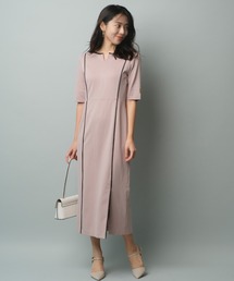 JUSGLITTY（ジャスグリッティー）の「配色Iラインワンピース