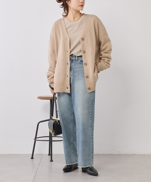 PUAL CE CIN(ピュアルセシン)の「変形袖ミニ裏毛プルオーバー(Tシャツ/カットソー・レディース・ベージュ/グリーン/ブラウン/チャコールグレー・FREE)」の13枚目の写真
