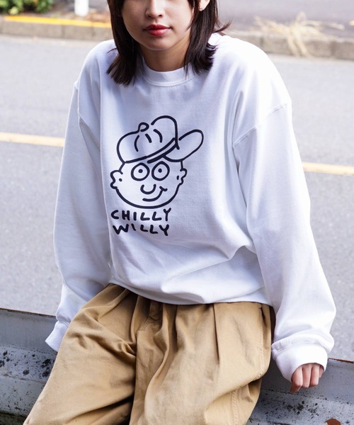 C.E.L.STORE（セルストア）の「KEITH HARING/キースへリング CHILLY WILLY SWEAT チリーウィリークルーネックスウェット（スウェット・メンズ・ホワイト/ブラック・MEDIUM/LARGE/X-LARGE）」の20枚目の写真