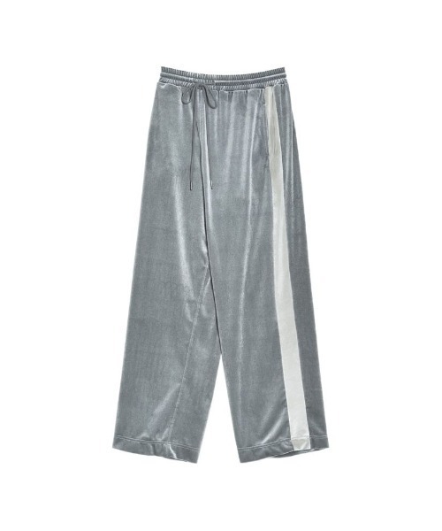 Re:EDIT（リエディ）の「[低身長/高身長サイズ有]ベロアドロストストレートトラックパンツ（その他パンツ・レディース・モカ/シルバー/ブラック/ブラック系その他/チャコールグレー・SHORT/LARGE/MEDIUM/TALL）」の13枚目の写真