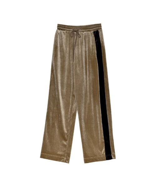 Re:EDIT（リエディ）の「[低身長/高身長サイズ有]ベロアドロストストレートトラックパンツ（その他パンツ・レディース・モカ/シルバー/ブラック/ブラック系その他/チャコールグレー・SHORT/LARGE/MEDIUM/TALL）」の14枚目の写真