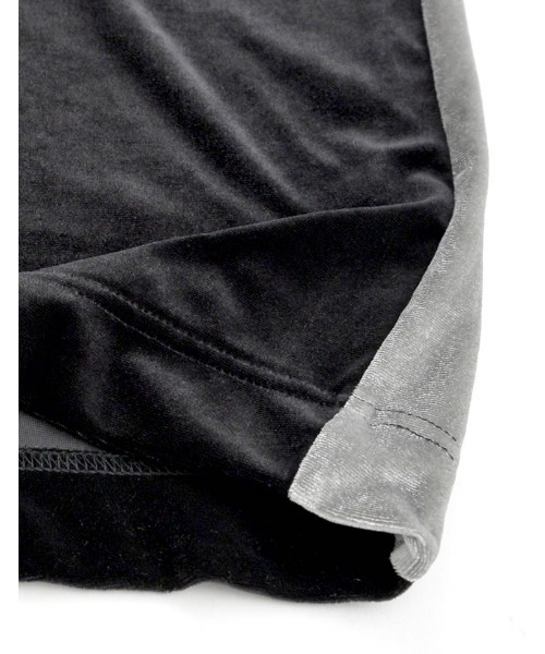 Re:EDIT（リエディ）の「[低身長/高身長サイズ有]ベロアドロストストレートトラックパンツ（その他パンツ・レディース・モカ/シルバー/ブラック/ブラック系その他/チャコールグレー・SHORT/LARGE/MEDIUM/TALL）」の7枚目の写真