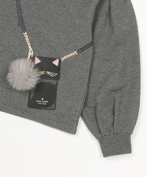 美品 ケイトスペード トロンプルイユミニキャットバッグフーディー 150