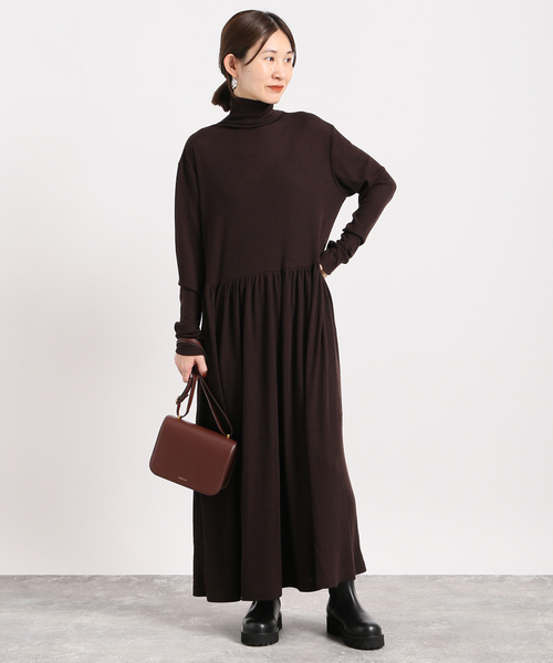 追加》ウールテレコイージーマキシドレス（ワンピース）｜VERMEIL par