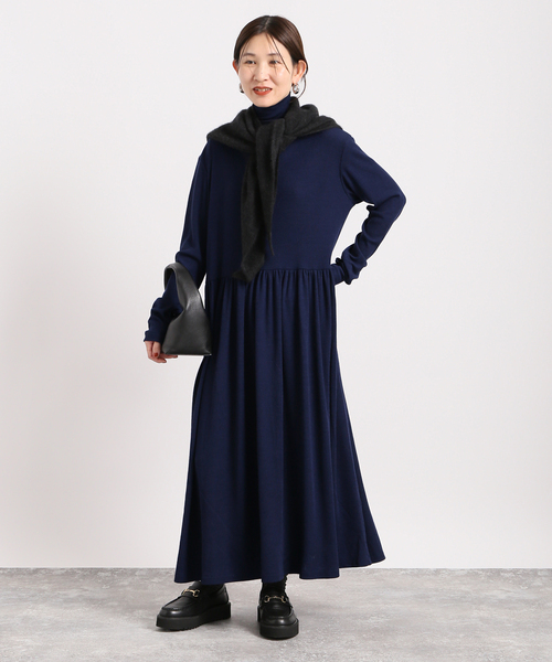 極美品✨ VERMEIL par iena ウールテレコイージーマキシドレス 追加》ウールテレコイージーマキシドレス（ワンピース）｜VERMEIL par