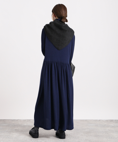 追加》ウールテレコイージーマキシドレス（ワンピース）｜VERMEIL par