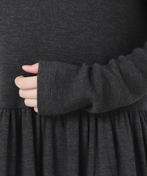 追加》ウールテレコイージーマキシドレス（ワンピース）｜VERMEIL par