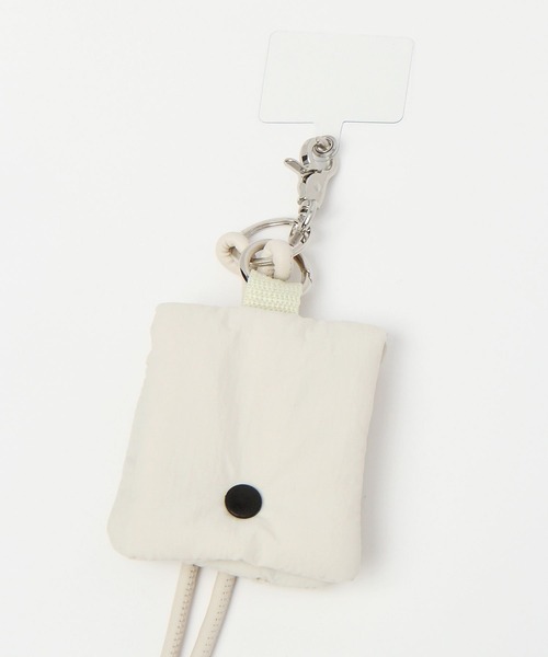 LEPSIM(レプシィム)の「ポーチ付きフェイクレザースマホストラップ 985927(スマホグッズ・レディース・グレー/アイボリー・ONE SIZE)」の12枚目の写真