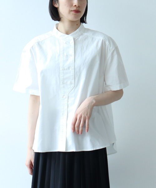 bulle de savon（ビュルデサボン）の「△オックス コック半袖ブラウス 