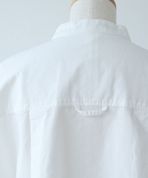 bulle de savon オックスコック半袖ブラウス　白 AMBIDEX Store △○ オックス コック 半袖ブラウス(F シロ