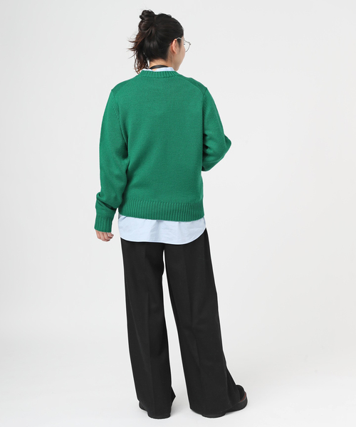 EVERYDAY I LIKE.(エヴリディアイライク)の「フランネルタックパンツ(スラックス・レディース・ブラック/チャコールグレー・40/34/36/38)」の13枚目の写真