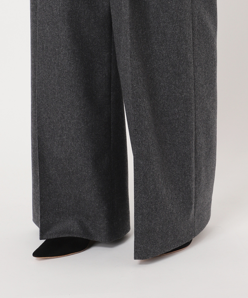 EVERYDAY I LIKE.(エヴリディアイライク)の「フランネルタックパンツ(スラックス・レディース・ブラック/チャコールグレー・40/34/36/38)」の22枚目の写真