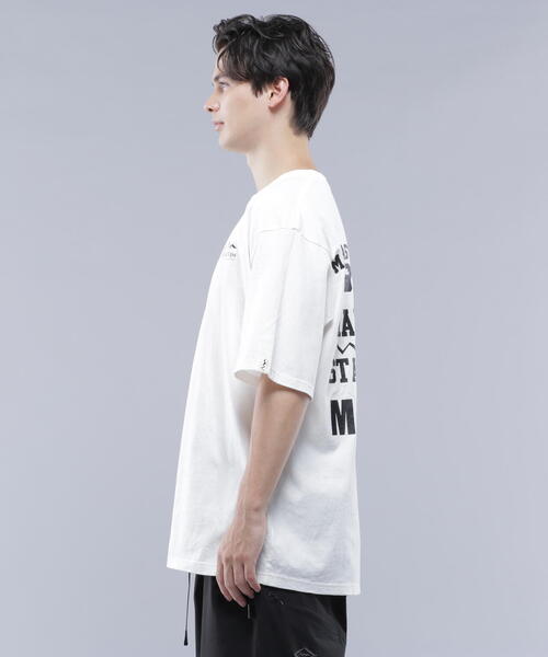 MANASTASH(マナスタッシュ)の「MANASTASH/マナスタッシュ SPONSOR LOGO TEE(Tシャツ/カットソー・メンズ・ホワイト/ブラック・M/L/XL)」の22枚目の写真