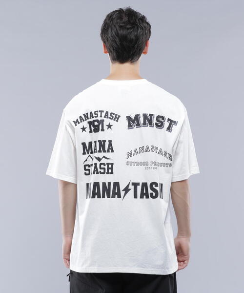 MANASTASH(マナスタッシュ)の「MANASTASH/マナスタッシュ SPONSOR LOGO TEE(Tシャツ/カットソー・メンズ・ホワイト/ブラック・M/L/XL)」の21枚目の写真