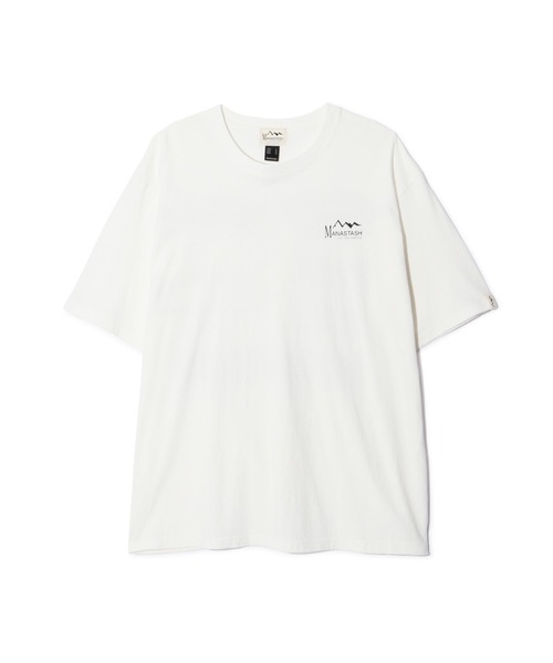 MANASTASH(マナスタッシュ)の「MANASTASH/マナスタッシュ SPONSOR LOGO TEE(Tシャツ/カットソー・メンズ・ホワイト/ブラック・M/L/XL)」の3枚目の写真