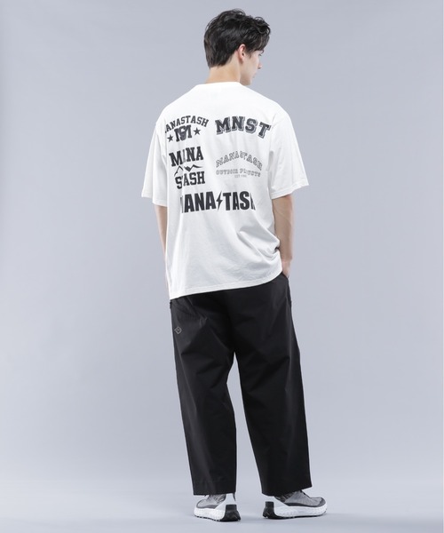 MANASTASH(マナスタッシュ)の「MANASTASH/マナスタッシュ SPONSOR LOGO TEE(Tシャツ/カットソー・メンズ・ホワイト/ブラック・M/L/XL)」の8枚目の写真