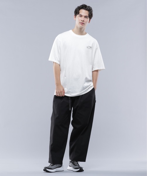 MANASTASH(マナスタッシュ)の「MANASTASH/マナスタッシュ SPONSOR LOGO TEE(Tシャツ/カットソー・メンズ・ホワイト/ブラック・M/L/XL)」の9枚目の写真