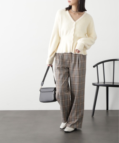 FREE'S MART(フリーズマート)の「◇ショートシャギーペプラムニットカーデ(カーディガン/ボレロ・レディース・ホワイト/ベージュ/ライトグリーン/パープル・FREE)」の22枚目の写真