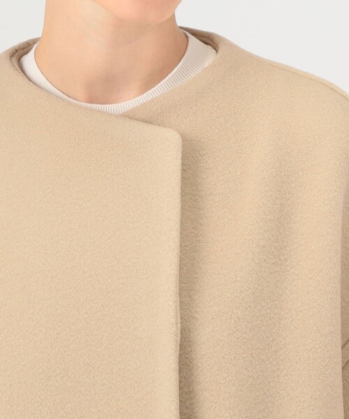 BALLSEY（ボールジィ）の「ウールナイロンベロア コクーンコート（ノー