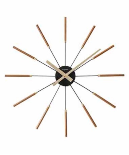 COMMON WARE（コモンウェアー）の「EC:NEXTIME ネクスタイム Radiant clock sunray ラジアントクロックサンレイ（掛け時計・レディース・ナチュラル/ブラウン・FREE）」の2枚目の写真