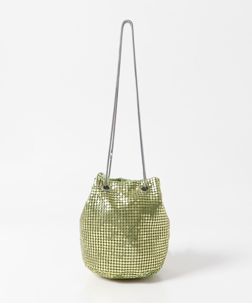 KBF（ケイビーエフ）の「メタリックビーズBAG（ショルダーバッグ・レディース・シルバー/グリーン・ONE）」の14枚目の写真