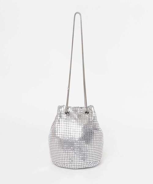 KBF（ケイビーエフ）の「メタリックビーズBAG（ショルダーバッグ・レディース・シルバー/グリーン・ONE）」の15枚目の写真