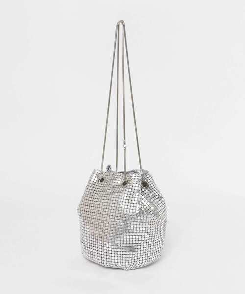 KBF（ケイビーエフ）の「メタリックビーズBAG（ショルダーバッグ・レディース・シルバー/グリーン・ONE）」の16枚目の写真