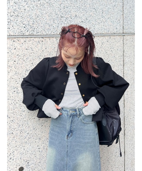 JUMELLE（ジュメロ）の「long ribbon clip（ヘアピン・レディース・ブラック・FREE）」の6枚目の写真