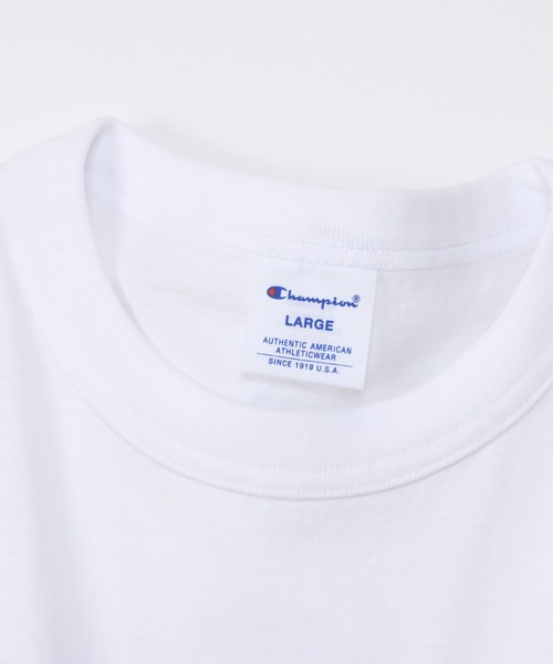 Champion(チャンピオン)の「【Champion/チャンピオン】メンズ ベーシック ラグランショートスリーブTシャツ(Tシャツ/カットソー・メンズ・ホワイト/ネイビー/グレー/ブラック/エメラルド・SMALL/MEDIUM/LARGE/X-LARGE)」の8枚目の写真
