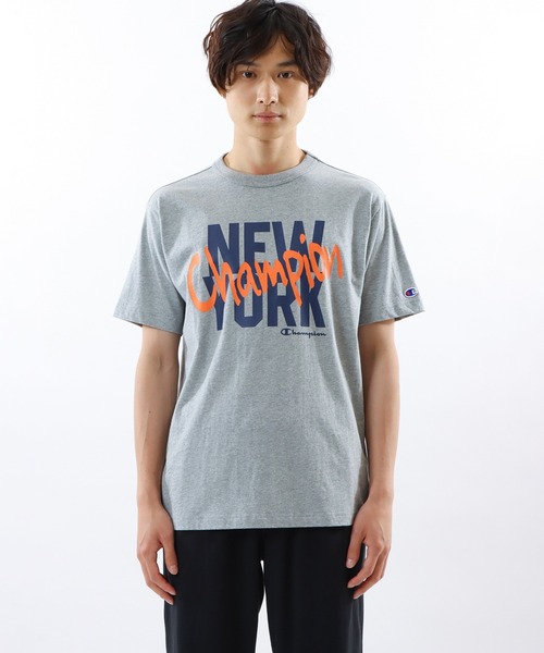 Champion(チャンピオン)の「【Champion/チャンピオン】メンズ ベーシック ラグランショートスリーブTシャツ(Tシャツ/カットソー・メンズ・ホワイト/ネイビー/グレー/ブラック/エメラルド・SMALL/MEDIUM/LARGE/X-LARGE)」の12枚目の写真