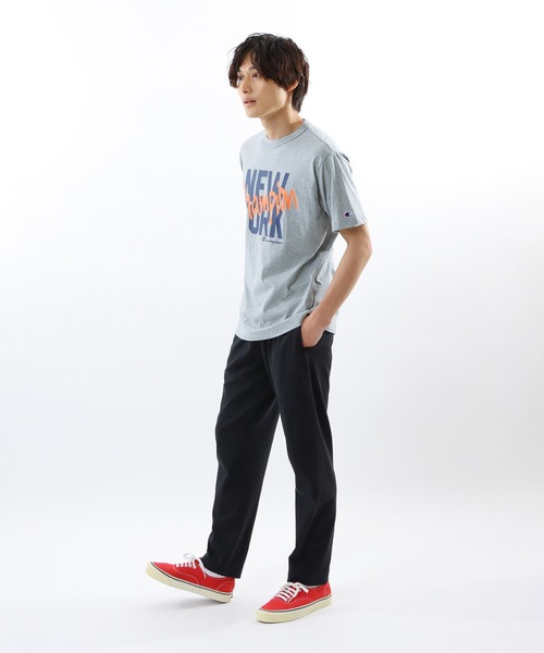 Champion(チャンピオン)の「【Champion/チャンピオン】メンズ ベーシック ラグランショートスリーブTシャツ(Tシャツ/カットソー・メンズ・ホワイト/ネイビー/グレー/ブラック/エメラルド・SMALL/MEDIUM/LARGE/X-LARGE)」の17枚目の写真