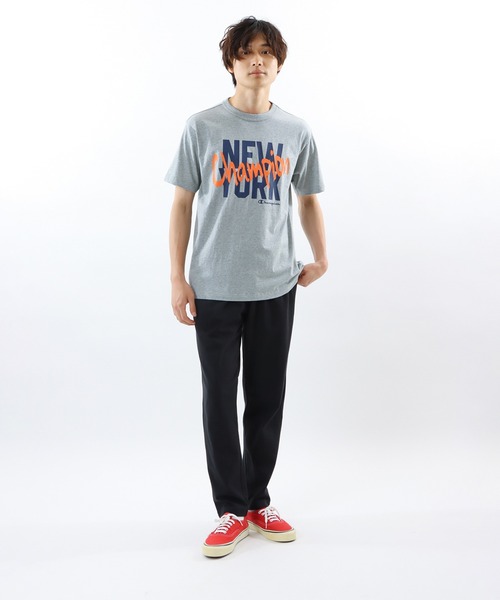 Champion(チャンピオン)の「【Champion/チャンピオン】メンズ ベーシック ラグランショートスリーブTシャツ(Tシャツ/カットソー・メンズ・ホワイト/ネイビー/グレー/ブラック/エメラルド・SMALL/MEDIUM/LARGE/X-LARGE)」の16枚目の写真