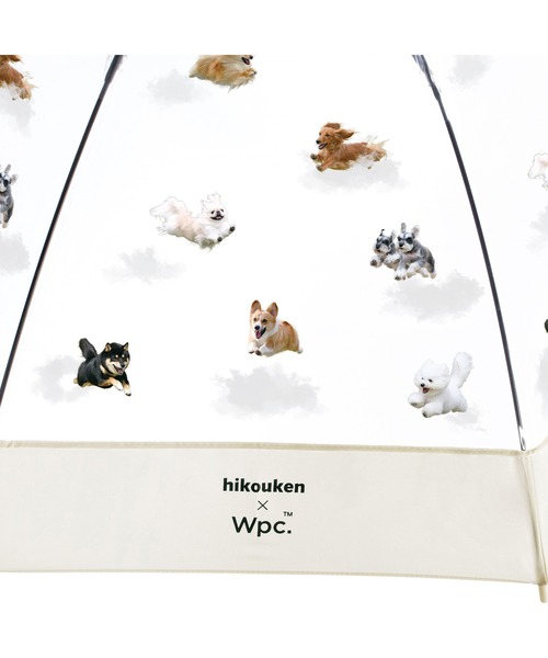 Wpc.（ダブリュピーシー）の「［ビニール傘］飛行犬× Wpc. 空飛ぶワンブレラ 雨傘 長傘（長傘・レディース・ベージュ/オフホワイト・FREE）」の6枚目の写真