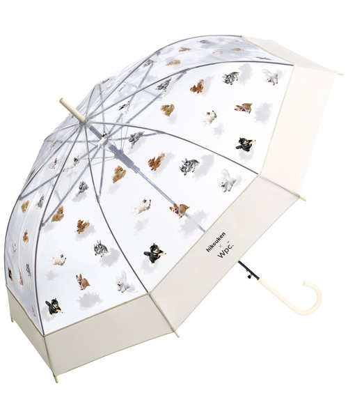 Wpc.（ダブリュピーシー）の「［ビニール傘］飛行犬× Wpc. 空飛ぶワンブレラ 雨傘 長傘（長傘・レディース・ベージュ/オフホワイト・FREE）」の9枚目の写真