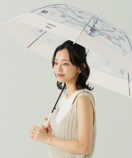 Wpc.（ダブリュピーシー）の「［ビニール傘］飛行犬× Wpc. 空飛ぶワンブレラ 雨傘 長傘（長傘・レディース・ベージュ/オフホワイト・FREE）」の16枚目の写真
