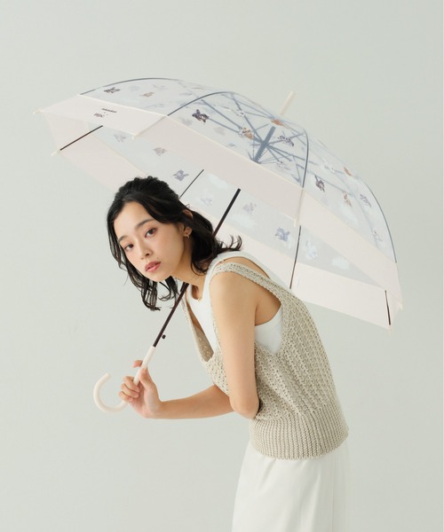 Wpc.（ダブリュピーシー）の「［ビニール傘］飛行犬× Wpc. 空飛ぶワンブレラ 雨傘 長傘（長傘・レディース・ベージュ/オフホワイト・FREE）」の17枚目の写真