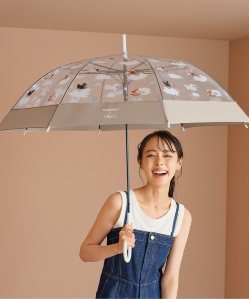 Wpc.（ダブリュピーシー）の「［ビニール傘］飛行犬× Wpc. 空飛ぶワンブレラ 雨傘 長傘（長傘・レディース・ベージュ/オフホワイト・FREE）」の14枚目の写真