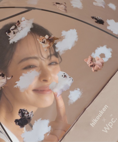 Wpc.（ダブリュピーシー）の「［ビニール傘］飛行犬× Wpc. 空飛ぶワンブレラ 雨傘 長傘（長傘・レディース・ベージュ/オフホワイト・FREE）」の11枚目の写真