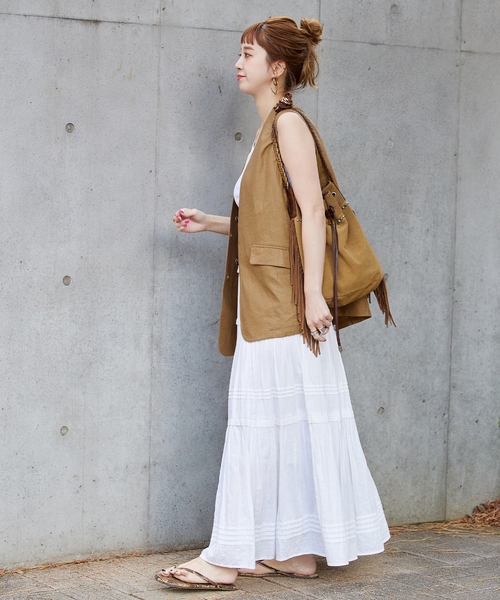 B.C STOCK（ベーセーストック）の「フレンチリネンベスト（ベスト