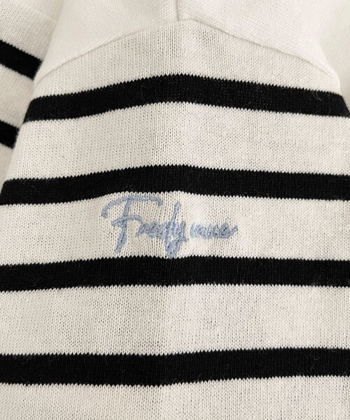 fredy emue（フレディエミュ）の「刺繍入りパネルボーダープルオーバー（Tシャツ/カットソー・レディース・グレー系その他/ホワイト系その他/レッド系その他/ブルー系その他・38）」の21枚目の写真
