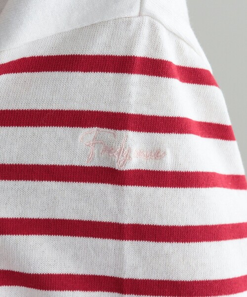 fredy emue（フレディエミュ）の「刺繍入りパネルボーダープルオーバー（Tシャツ/カットソー・レディース・グレー系その他/ホワイト系その他/レッド系その他/ブルー系その他・38）」の8枚目の写真