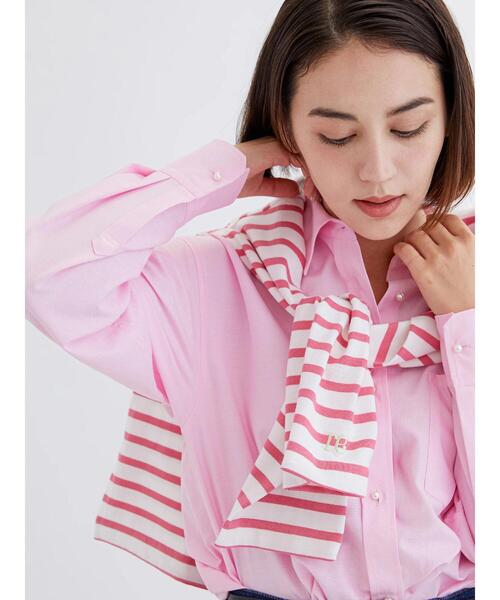 Te chichi(テチチ)の「ワンポイント刺繍ボーダーカットソー(Tシャツ/カットソー・レディース・ピンク/ブルー/ブラック・F)」の3枚目の写真