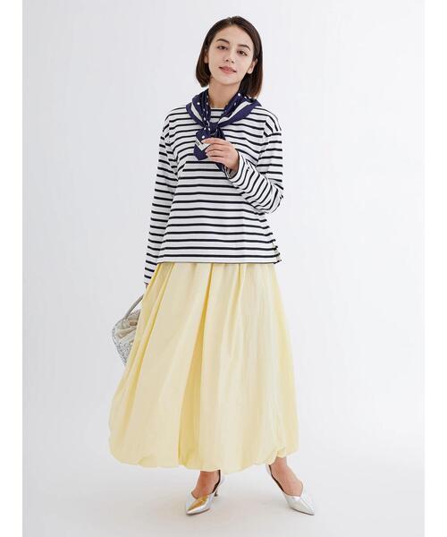 Te chichi(テチチ)の「ワンポイント刺繍ボーダーカットソー(Tシャツ/カットソー・レディース・ピンク/ブルー/ブラック・F)」の6枚目の写真