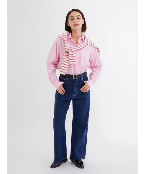 Te chichi(テチチ)の「ワンポイント刺繍ボーダーカットソー(Tシャツ/カットソー・レディース・ピンク/ブルー/ブラック・F)」の10枚目の写真