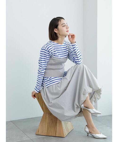 Te chichi(テチチ)の「ワンポイント刺繍ボーダーカットソー(Tシャツ/カットソー・レディース・ピンク/ブルー/ブラック・F)」の22枚目の写真